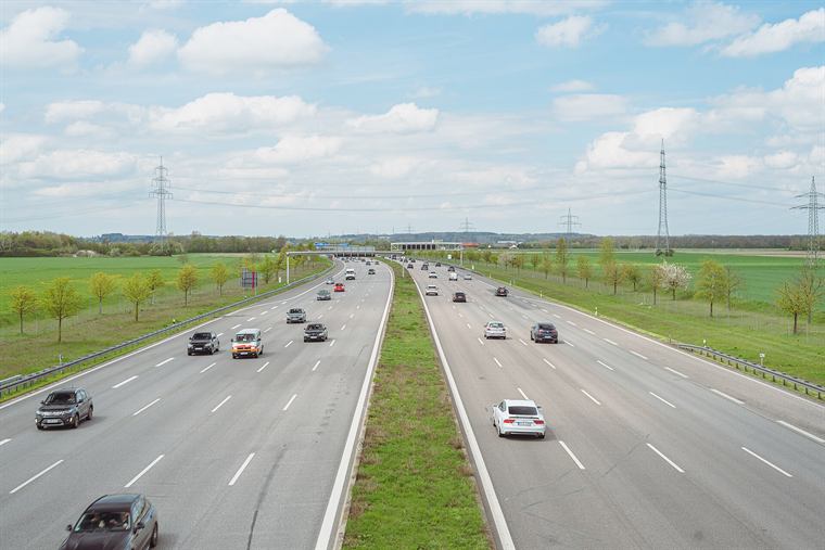 Autobahn durch Bayern