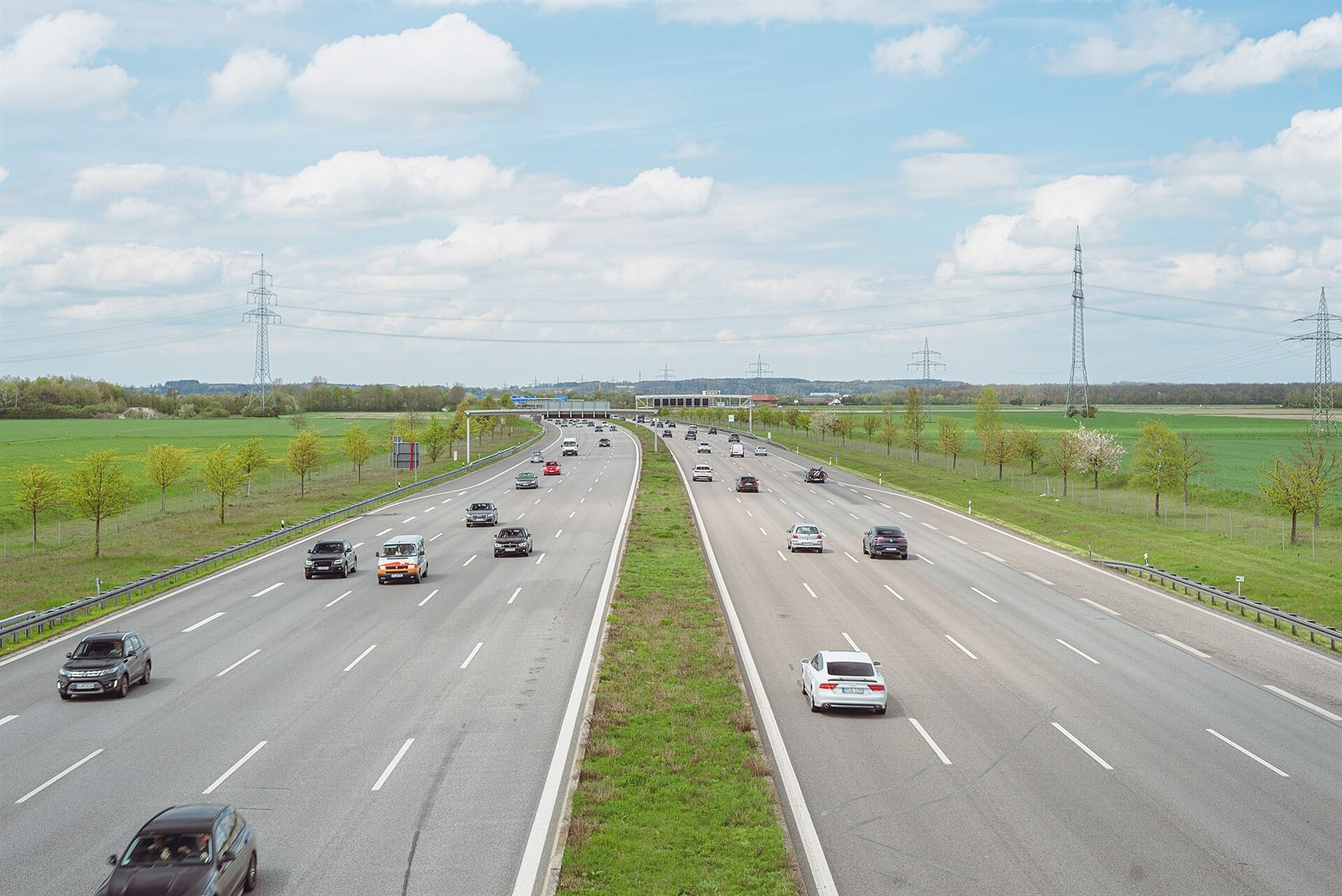 Autobahn durch Bayern